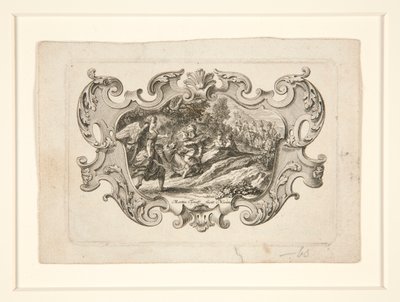 Ange approchant un homme sur un âne (Scène biblique) - Unknown