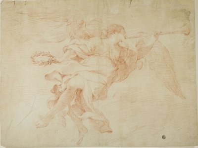 Ange avec trompette et couronne - Unknown