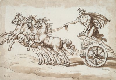 Apollon dans un char tiré par quatre chevaux - Unknown
