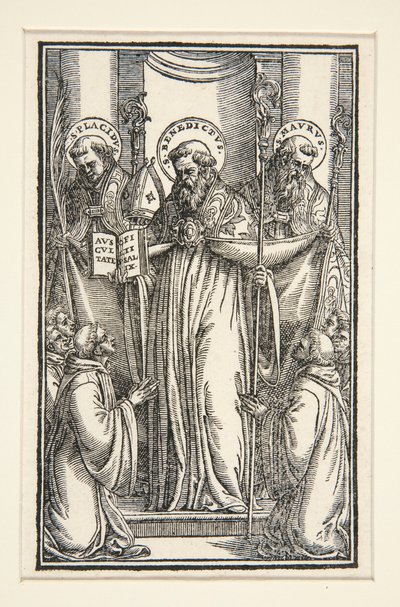Illustration de livre avec trois saints - Unknown