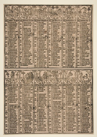 Calendrier de Johann von Gemund - Unknown