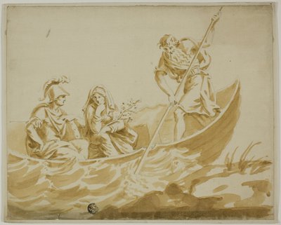 Charon transportant Mars et Minerve - Unknown