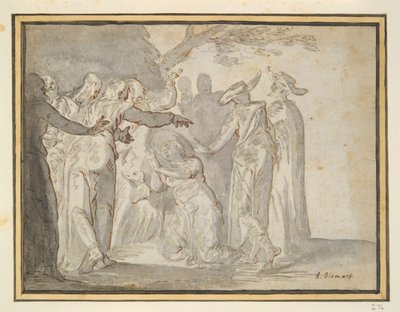 Christ et la femme cananéenne (?) - Unknown