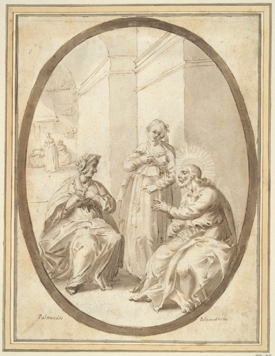 Christ dans la maison de Marthe et Marie - Unknown