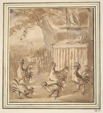 Coqs et pigeons - Unknown