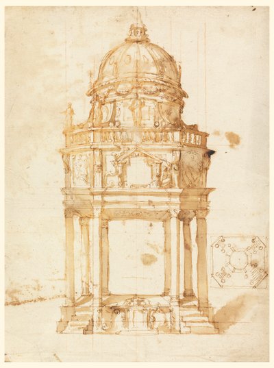 Design pour un catafalque - Unknown
