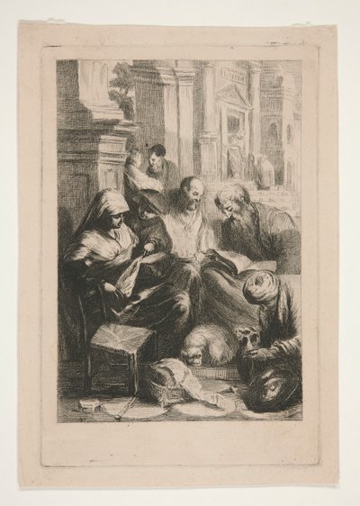 Détail du Baptême de Sainte Lucille - Unknown