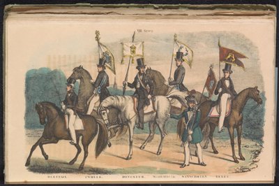 Costumes et bannières des gardes d