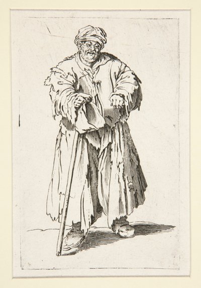 Le mendiant obèse aux yeux baissés - Unknown