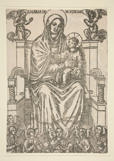 Madone et Enfant en Trône - Unknown