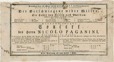 Niccolo Paganini - affiche - Unknown