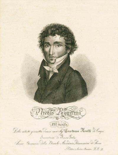 Niccolo Paganini - portrait - Unknown