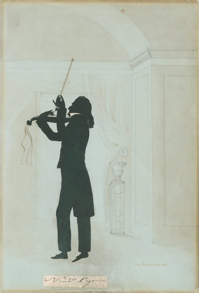 Niccolo Paganini - silhouette - Unknown