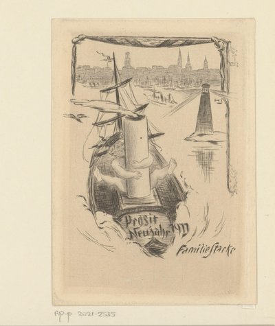 Vœux de Nouvel An pour 1911 de la famille Stacke - Unknown