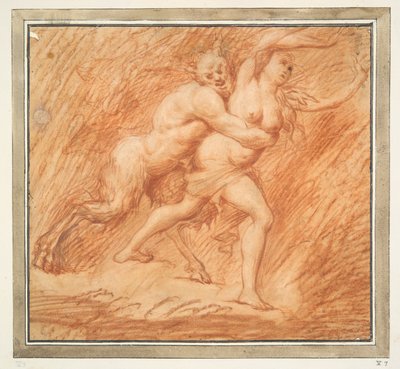 Nymphe et Satyre - Unknown