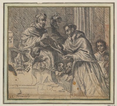 Pape ordonnant un cardinal (?) - Unknown