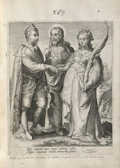 Quos connectit amor verus (Allégorie du mariage fidèle) - Unknown