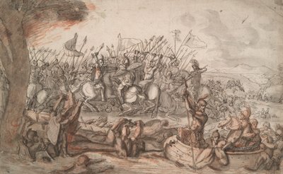 Scène de bataille romaine - Unknown
