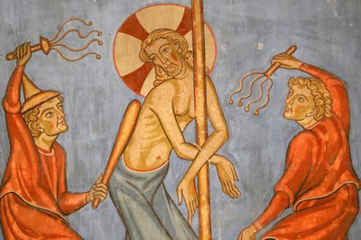 Église protestante Saint-Pierre-le-Jeune, Passion du Christ, La Flagellation du Christ, fresque, Strasbourg, France - Unknown