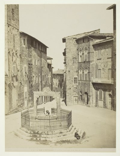 San Gimignano, Piazza Cavour cis della cisterna - Unknown