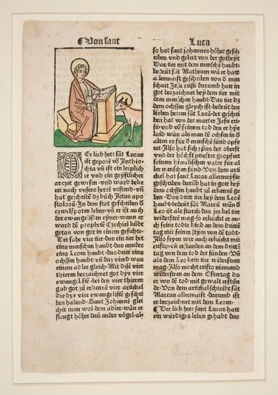 Saint Luc. Illustration de la Légende dorée (Jacobus da Voragine) - Unknown