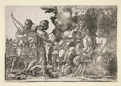 Thétis recommande Achille à la tutelle de Chiron - Unknown