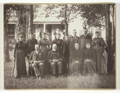 Sans titre (Portrait de groupe de douze personnes) - Unknown