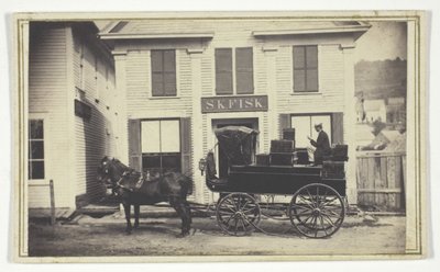 Sans titre (magasin S.K. Fisk avec chariot de livraison) - Unknown