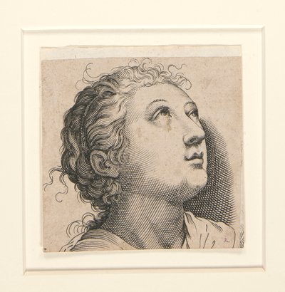 Sans titre (femme regardant en haut) - Unknown