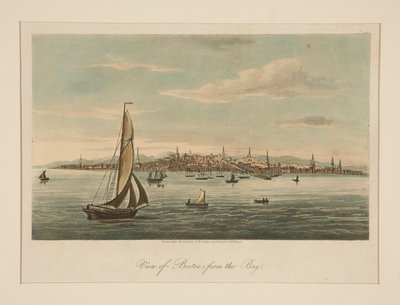 Vue de Boston depuis la baie - Unknown