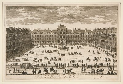 Vue de la Place Royale de Paris - Unknown