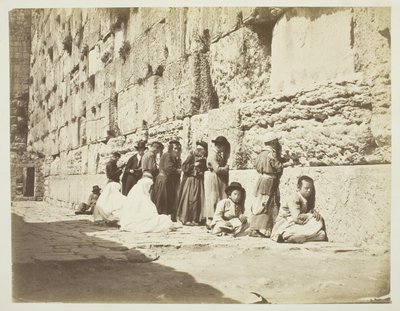 Mur du temple de Salomon, lieu de lamentation des Juifs - Unknown