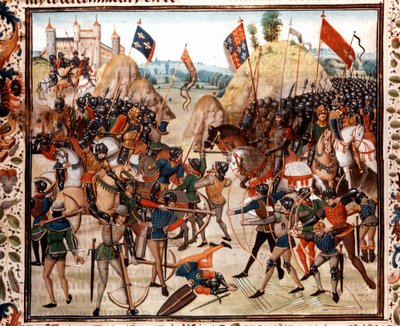 Guerre de Cent Ans : la bataille de Crécy le 26 août - Unknown artist