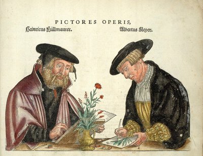 2 artistes qui ont illustré le livre, Albert Meyer et Veit Rudolph Speckle, « De Historia Stirpium commentarii insignia,... » par Leonhart Fuchs - Unknown artist