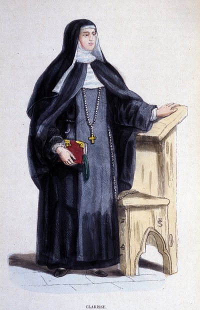 Une Clarisse, religieuse de l