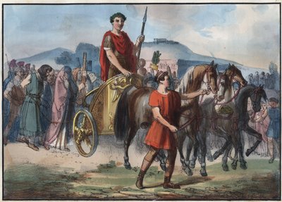 Un triomphe romain - gravure de « Usi e Costumi di Tutti i Popoli dell