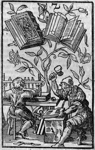 Un atelier de reliure au Moyen Âge. - Unknown artist