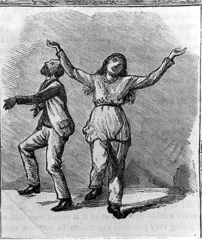 Un couple de Shakers dansant - Unknown artist