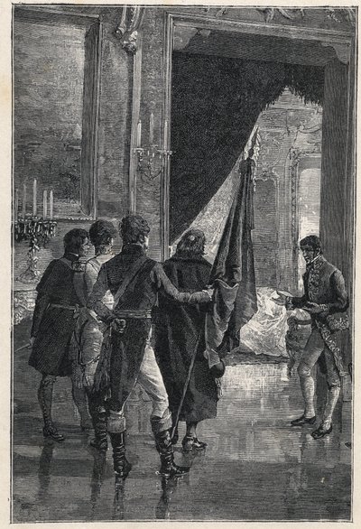 Une députation de Carbonari, la société secrète nationaliste, est présentée à Ferdinand Ier des Deux-Siciles (anciennement Ferdinand IV de Naples) 1820 - Unknown artist