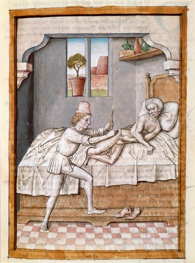 Un médecin soigne un patient Miniature tirée d
