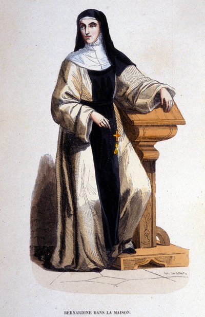 Une nonne bernardine, membre de l
