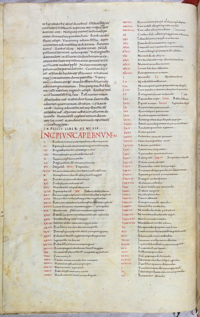 Page de la Bible du XIe siècle avec l