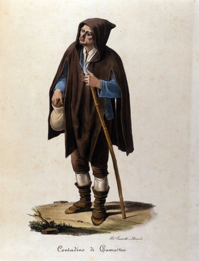Un paysan de la région de Camastra en Sicile - Unknown artist