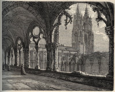 Abbaye Saint-Jean-des-Vignes - Soissons - gravure dans « PATRIE » - DESCRIPTION PICTURESQUE DE LA FRANCE EN 6 VOLUMES PAR LUCIEN HUARD - fin 19ème siècle - Unknown artist