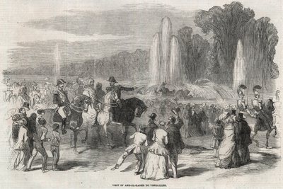 Abd al Qadir (1808-1883), combattant de la liberté algérien, avec le ministre de la guerre Alphonse Henri d