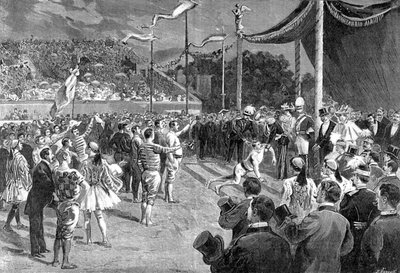 À propos des Jeux Olympiques : le marathonien - dans « Le Journal illustré », 26/04/1896 - Unknown artist