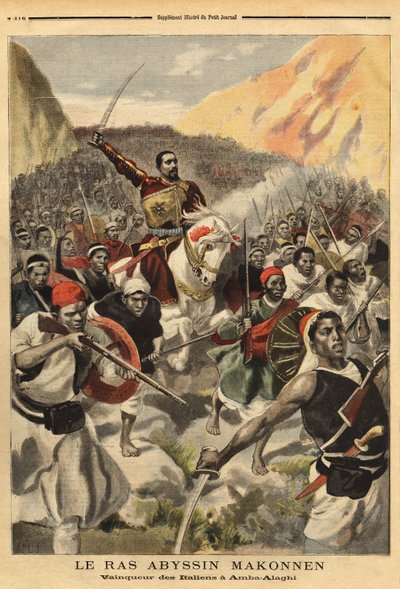 Ras abyssin Ras Makonnen (Mekonnen Welde Mikael) (Abba Qagnew) (1852-1906), chef de guerre et bras droit de l