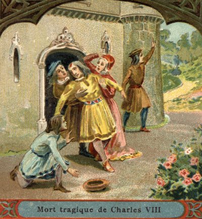 Mort accidentelle de Charles VIII en 1498 - Unknown artist