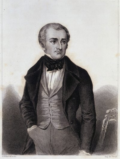 Adolphe Thiers (1797-1877) - gravure dans "Histoire de la vie politique et privée de Louis Philippe" - Unknown artist
