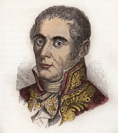 Alessandro Volta (1745-1827) scientifique italien, notable pour son invention de la pile voltaïque - Unknown artist